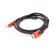Кабель HDMI 1.4V в оплетке RED/BLACK з фільтром