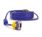 Кабель VGA фіолетовий premium 1080Р Full HD (3+4)