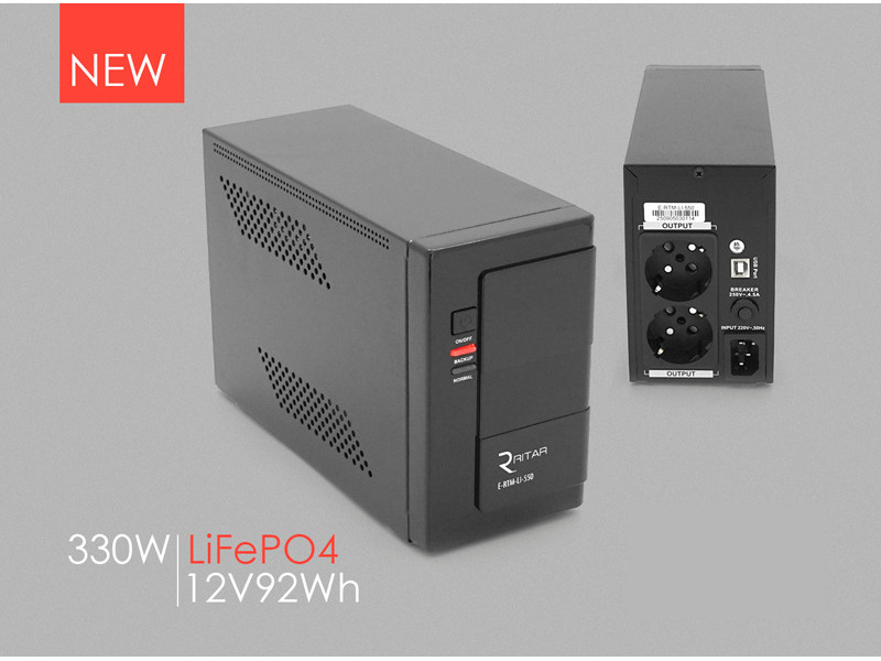⚡️НОВИНКА — ДБЖ Ritar E-RTM-LI-550 (330W)