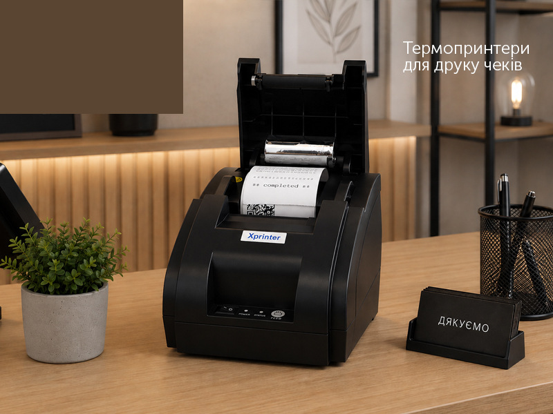 ⚙️ Термопринтери для друку чеків — практичне рішення для будь-якого бізнесу.