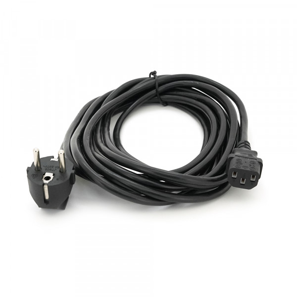 Кабель живлення Schuko PC-186 CEE7/7-C13, 5.0M, 1.0mm, OEM (євровилка) Q125