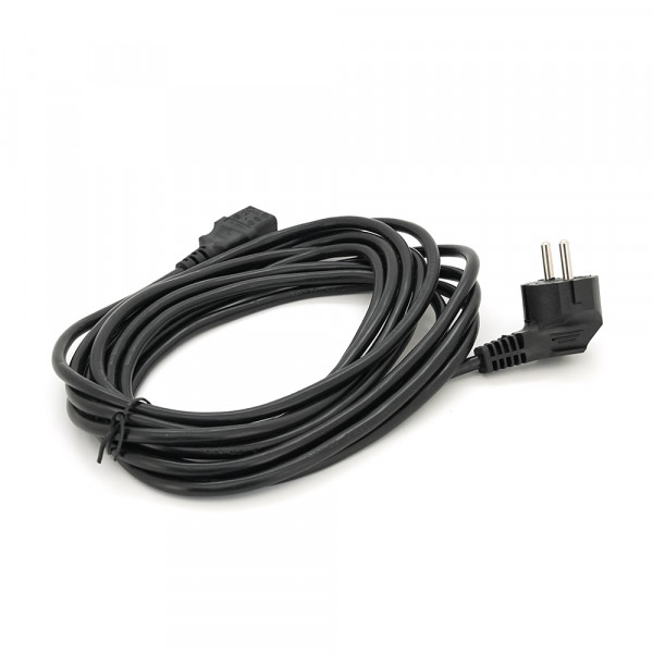 Кабель живлення Schuko PC-186 CEE7/7-C13, 5.0M, 1.0mm, OEM (євровилка) Q125