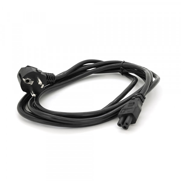 Кабель живлення Schuko PC-186 CEE7/7-IEC C5, 3.0M, 1.0mm, для ноутбука, OEM Q150