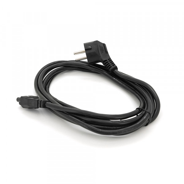 Кабель живлення Schuko PC-186 CEE7/7-IEC C5, 3.0M, 1.0mm, для ноутбука, OEM Q150