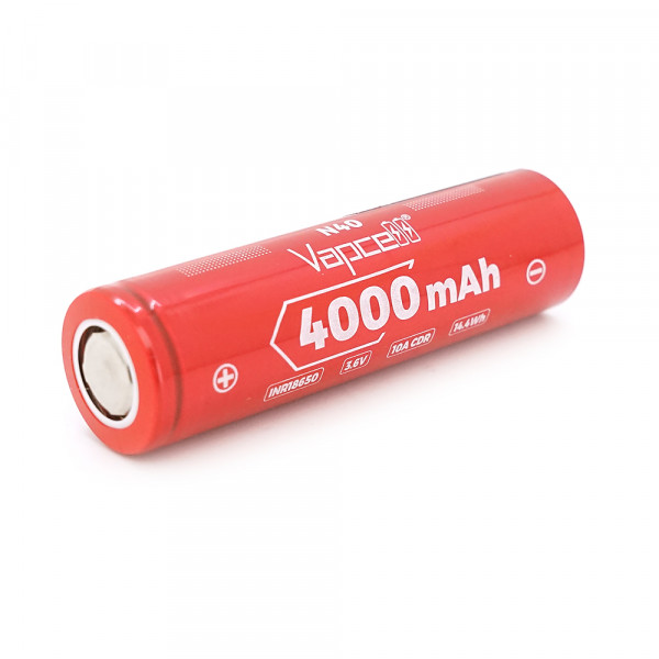 Акумулятор 18650 Li-Ion Vapcell INR18650 N40, 4000mAh, 10A, 4.2/3.6/2.5V