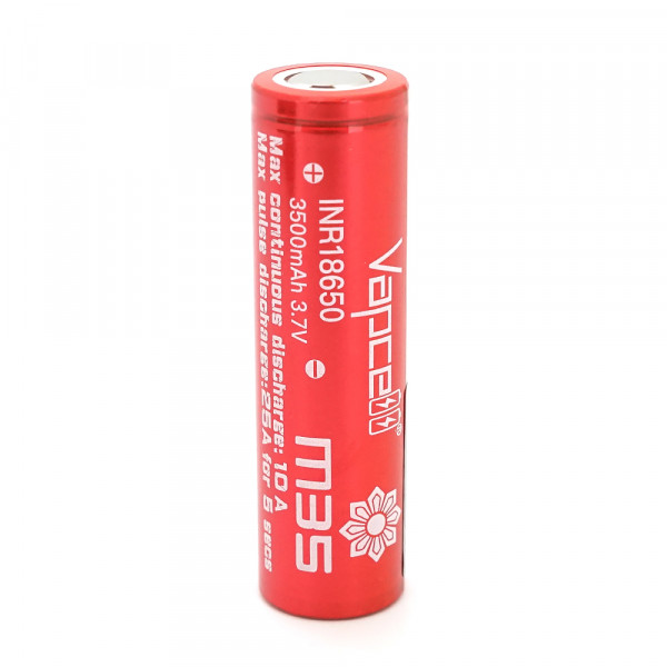 Акумулятор 18650 Li-Ion Vapcell INR18650 M35, 3500mah, 10A, 4.2/3.6/2.5V