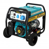 Генератор бензиновий FULL FGL 8000LE, 1-фазний 230V, 50Hz, 8.1kVA/6.5kW, бак 28 л, витрата 2.6 л/год, пуск: ручний/стартер (без АКБ), 720х530х610 мм, 78 кг