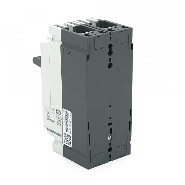 Двополюсний автомат постійного струму CHINT NM8NDC-125B-DC500V, 125A, 25kA, DC500V, 2P, 62x140x78,5mm