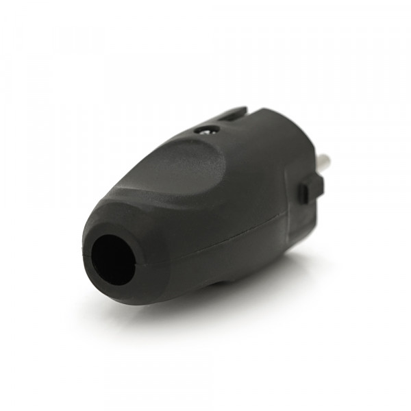 Вилка із заземленням 10/16А 250V A712B, Black, Q35