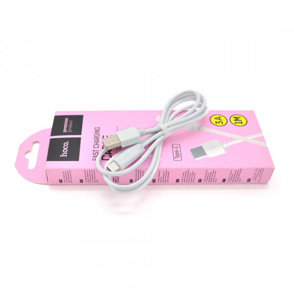 Кабель Hoco X1, Type-C-USB, 3A, White, довжина 1м, BOX