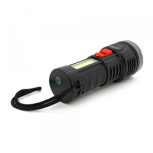 Ліхтарик ручний LATERNA L-822, 5WLED+COB, пластик, вбудований акумулятор, IP40, 145х56х45, USB кабель