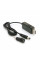 Кабель для роутера 5.5/2.5mm(M)=> USB2.0 (Out:12V/9V)+перехідник 5.5/2.5mm(F)=> 3.5*2.0(M), 1м, Black, OEM