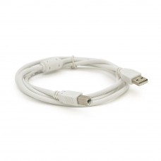 Кабель USB 2.0 AM / BM, 1,5m, 1 ферит, прозорий