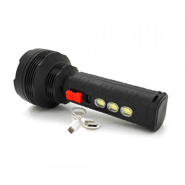 Ліхтарик ручний LATERNA RD-407 TY-849, 3W. OSL+COB. 3+1 режим, вбудований акумулятор, IP40 . 210х88х45. Box