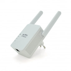 Підсилювач WiFi сигналу з 2-ма антенами LV-WR13, живлення 220V, 300Mbps, IEEE 802.11b/g/n, 2.4-2.4835GHz, BOX