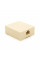 Розетка Ritar UTP 8P8C RJ45 1 порт Cat-3, бежева накладна на липучці