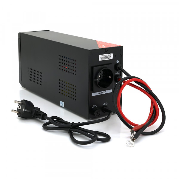 ДБЖ з правильною синусоїдою RITAR RTSW-600ND12 LCD, 12В, під зовнішній АКБ, Q4  (320*132*210) 4,2 кг (236*85*130)