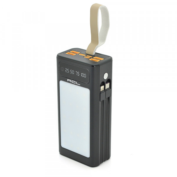 Powerbank ACL PW-85 30000mAh, 22.5W, LIGHTER, Кабелю Type-C + Lighting, 0.70 kg, Black, Box