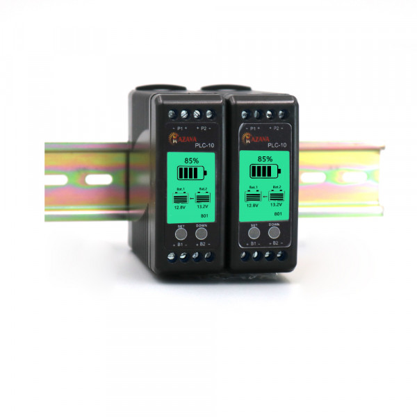 Балансир PLC-10 для акумуляторних батарей AGM, GEL, Li-ion, Carbon, LeFePo4, 24V, 10A, LSD індикація, 85x75x30mm