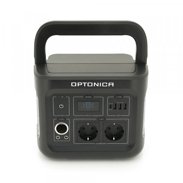 Зарядна станція Optonica B400-A1. Ємність 320Wt/h, Потужність 400Вт. Out:2xAC230, 2хDC13.3V/10A, USB-3x5V/2.4A, Type-C 60W(PD), 237х195х190мм. 5.9кг