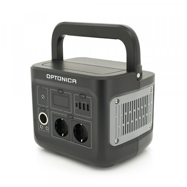 Зарядна станція Optonica B400-A1. Ємність 320Wt/h, Потужність 400Вт. Out:2xAC230, 2хDC13.3V/10A, USB-3x5V/2.4A, Type-C 60W(PD), 237х195х190мм. 5.9кг