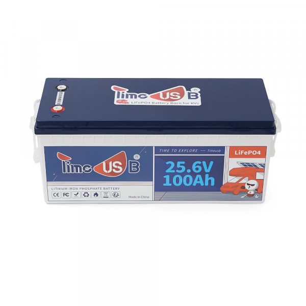 Акумуляторна батарея LiFePO4 Timeusb 25.6V 100Ah, 2560Wh, BMS 100A, 532*207*216мм