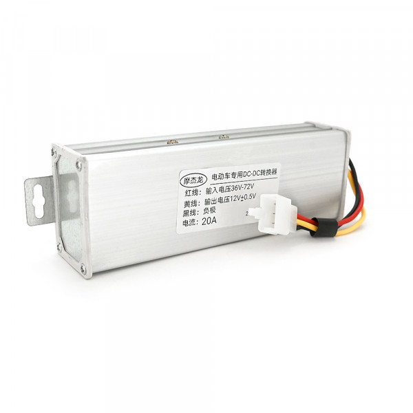 Перетворювач напруги для електротранспорту KY-3720A DC/DC, 36-72V, DC: 12V 20A, 240W