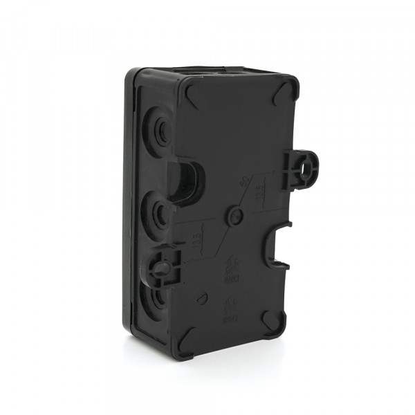 Коробка розподільна модульна зовнішня Р95 49х94, 5х40, 5мм; IP54; пластик; (РР) чорна; Q60