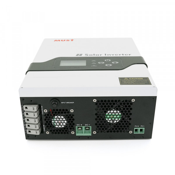 Гiбрiдний ДБЖ  MUST PV18-1512VPM, 1500W, 12V, ток заряда 10/20А, 160-275V, MPPT (60А, 15-145 Vdc)
