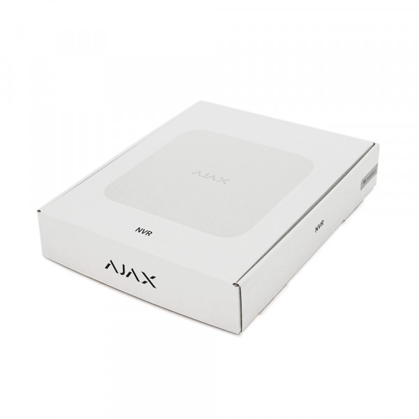 Мережевий відеореєстратор Ajax NVR (16ch) white, роздільна здатність до 4К, підтримка ONVIF/RTSP, декодування H.265/H.264, ємність до 16Тб
