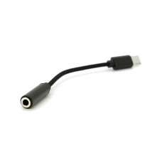 Кабель-перехідник KIN KY-222 Jack 3.5mm(F) => Type-C(M), 0.1м, Black, Box