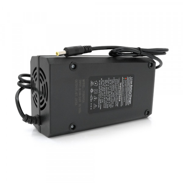 Зарядний пристрій Jinyi для акумуляторів Li-ion 60V5A(67,2V),16S,штекер 5.5*2.5,з індикацією,BOX