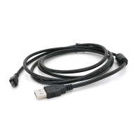 Кабель USB 2.0 (AM/Miсro 5 pin) 1,8 м, чорний, Пакет Q250