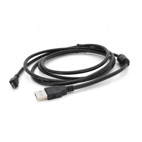 Кабель USB 2.0 (AM/Miсro 5 pin) 1,8 м, чорний, Пакет Q250