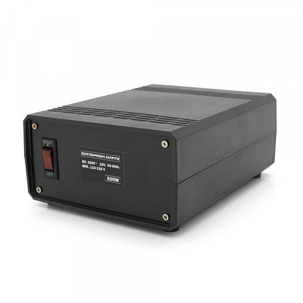 Перетворювач напруги понижуючий MERLION PN-500, Input 220 V/Output 110V, 500W, трансформаторний