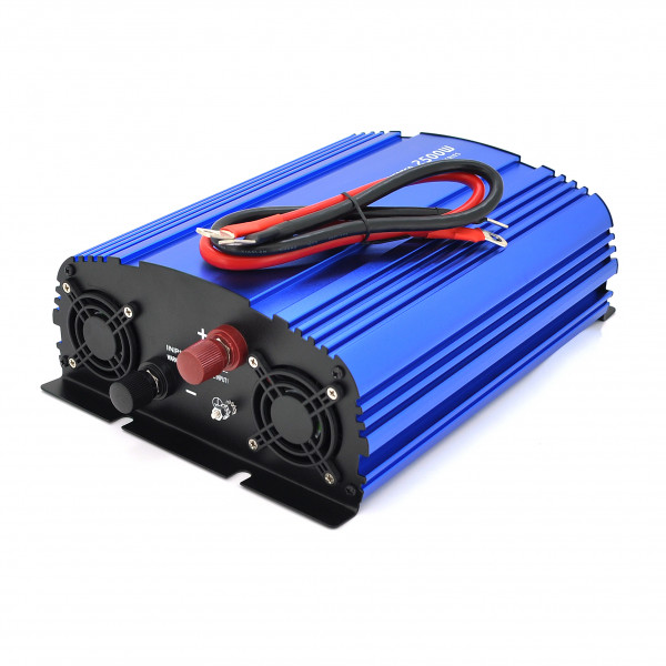 Інвертор напруги Tommatech MS-2500, 24V/220V, 2500W з апроксимованою синусоїдою, 2Shuko, USB, 2*клемні дроти, 10 запобіжників, Q2