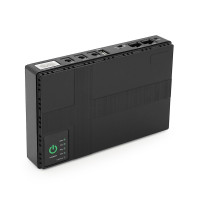 ДБЖ для роутерів/комутаторів DC1018P, 18W, Output: USB-5V, DC-5V/9V/12V, POE-15/24V, 1/2A, Li-ion 10400mAh, 160х105х32мм, 385 грам, 385 грам,