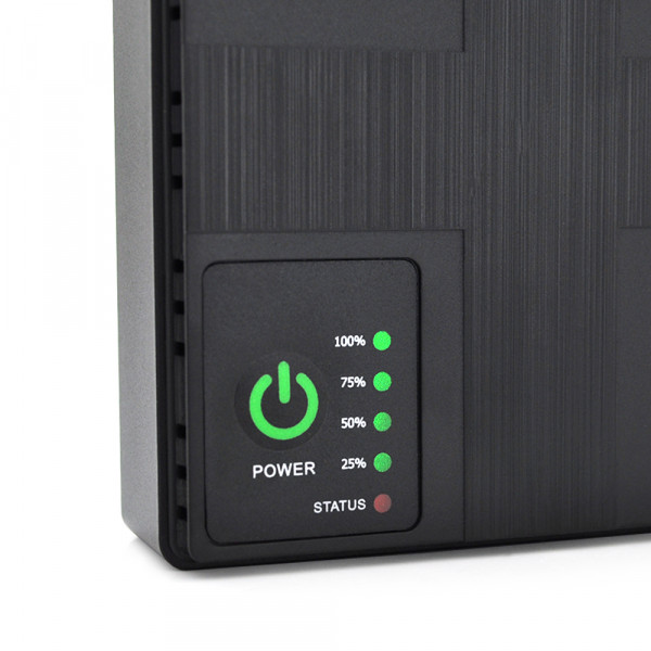 UPS-18W для роутерів/комутаторів/PON/POE-430, 5//9/12V, 1/2A, Li-ion 8800MAh, Black, BOX