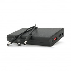 Портативний Power Bank 18W для роутерів, Output: USB 5V/2A, DC9V,2.7A/12V1.5A, 21000mAh(7*3000mAh), 155х75х23мм, 460грам, Black, BOX