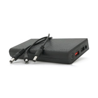 Портативний Power Bank18W для роутерів, Output: USB 5V/2A, DC9V,2.7A/12V1.5A, 14000mAh(7*2000mAh), 155х75х23мм, 460грам, Black, BOX