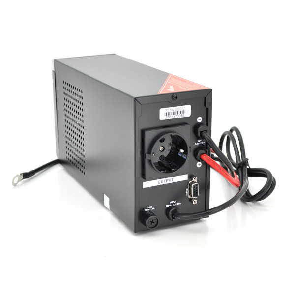 ДБЖ з правильною синусоїдою RITAR RTSW-600 LCD, 12В, під зовнішній АКБ, Q4  (320*132*210) 4,2 кг (260*85*140)