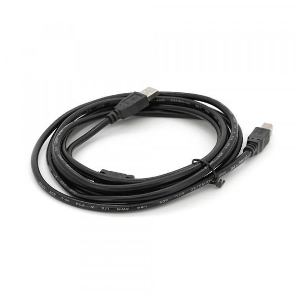 Кабель USB 2.0 AM/BM, 3.0m, 1 ферит, чорний, Пакет Q200
