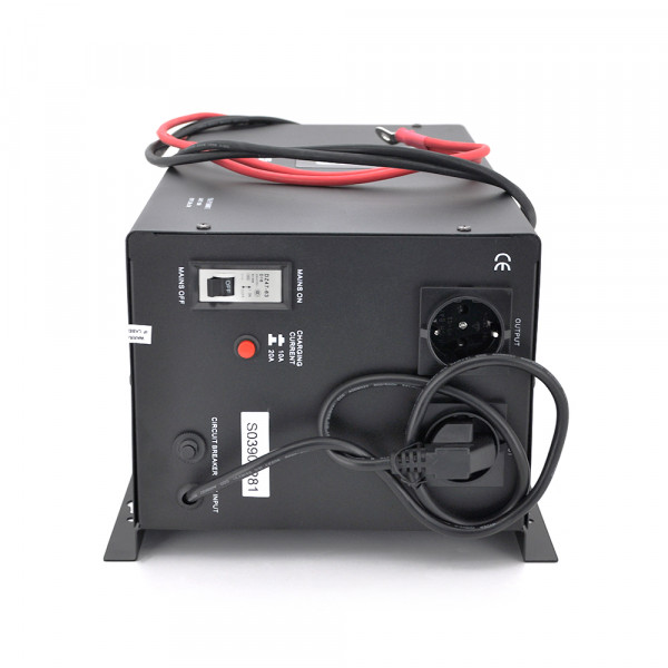 ДБЖ з правильною синусоїдою Europower PSW-EP1500WM12  (1050 Вт) 10/20А,  настінний, під зовнішню АКБ 12В , Q1 (530*335*305) 12,26 кг (418*222 (258)*192)