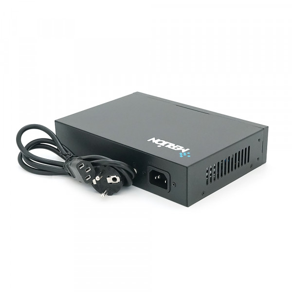 POE комутатор Merlion 8 POE 10/100 + 2 RJ45 10/100/1000 + вбудований блок живлення 52V 2.3A