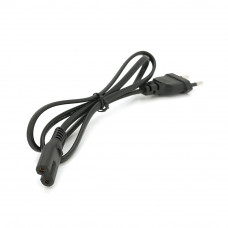 Кабель живлення 1.0m, 0.5mm, PC-184/2 CEE7 / 16-C7 2 pin (для побутової техніки), Black, OEM Q600