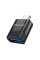 Перехідник Borofone BV18 USB3.0(F) => Type-C(M), Black, Blister