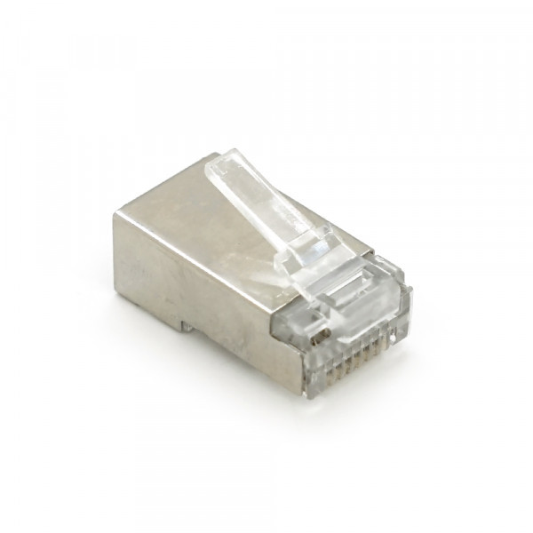 Конектор Merlion RJ-45 8P8C FTP Cat-6 (50 шт/уп.) екранований, подвійний (позолочені)