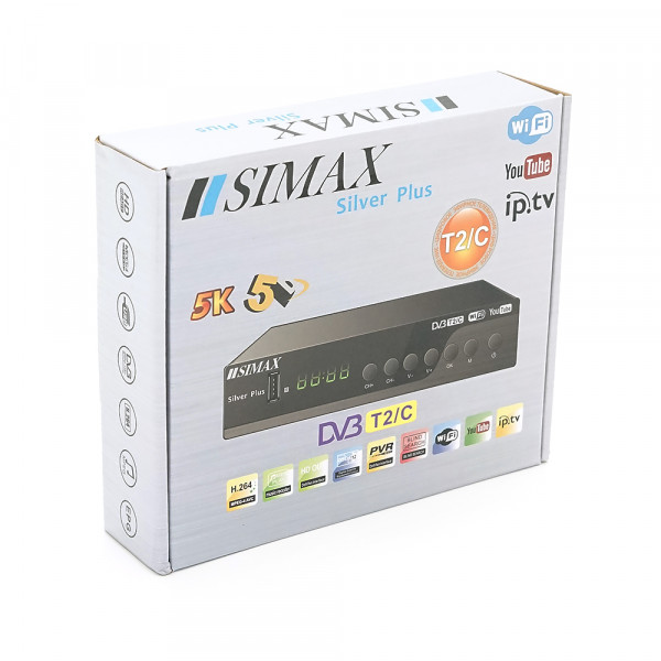Ресивер Т2 (тюнер) IPTV DVB-T2 SIMAX Silver Plus