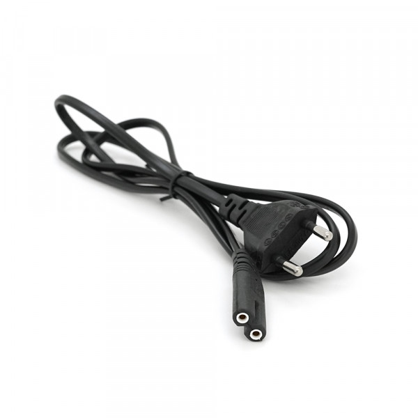 Кабель живлення 1.2m, 0.5mm, PC-184/2 CEE7 / 16-C7 2 pin (для побутової техніки), Black, OEM Q500