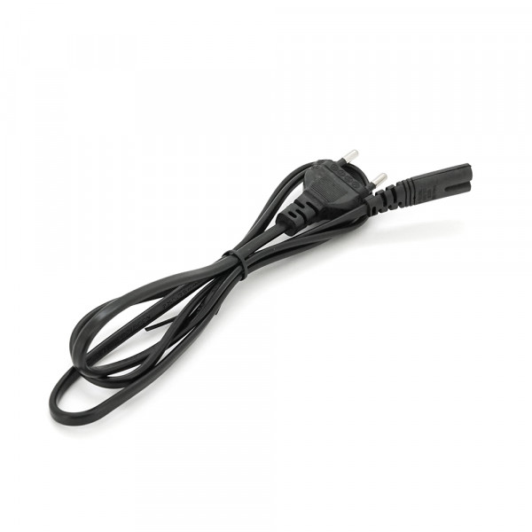 Кабель живлення 1.2m, 0.5mm, PC-184/2 CEE7 / 16-C7 2 pin (для побутової техніки), Black, OEM Q500